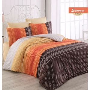 100% pamut renforcé ágyneműhuzat garnitúra SUMMER ORANGE
